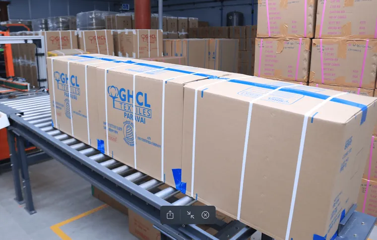 Revolutionizing Efficiency: GHCL’s Auto Cone Pack System Packs 20,000 Kilos of Yarn Daily with a Single Operator