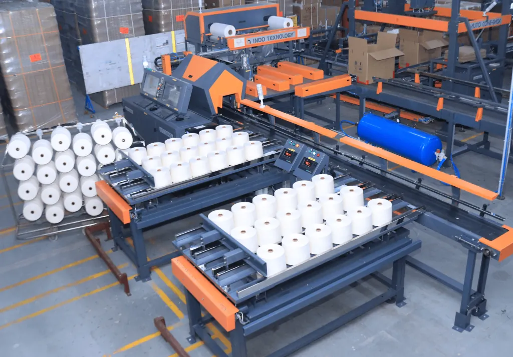 Revolutionizing Efficiency: GHCL’s Auto Cone Pack System Packs 20,000 Kilos of Yarn Daily with a Single Operator