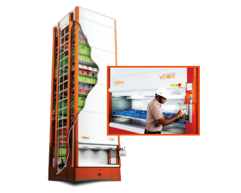 Vertical storage for sewing and packaging trims