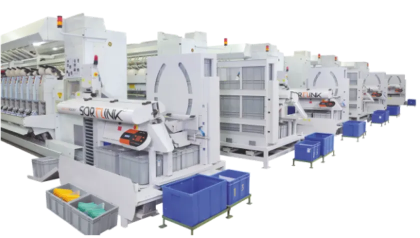 Sortlink Crate Manager for mills with manual doff ring frames